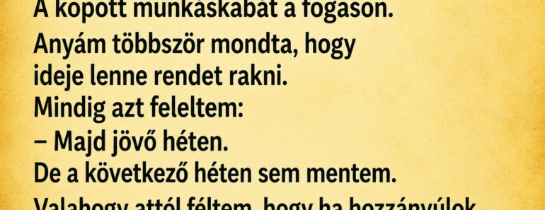 A régi kabát zsebében