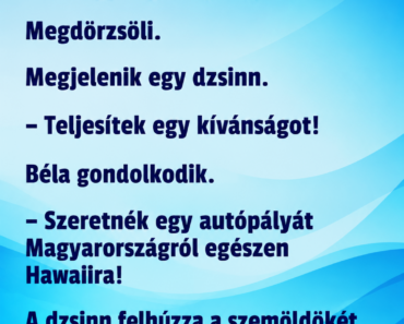 Béla a tengerparton sétál.