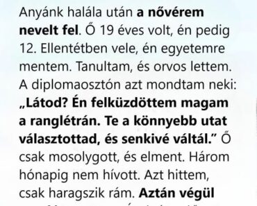 Jelentéktelennek neveztem a nővéremet, pedig ő nevelt fel. Aztán megtaláltam a titkos fiókját, és rájöttem, mennyire tévedtem. Jelentéktelennek neveztem a nővéremet, pedig ő nevelt fel. Aztán megtaláltam a titkos fiókját, és rájöttem, mennyire tévedtem.