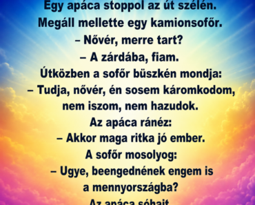 Egy apáca stoppol az út szélén… Egy apáca stoppol az út szélén…