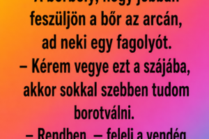 Egy férfi borotválást kér