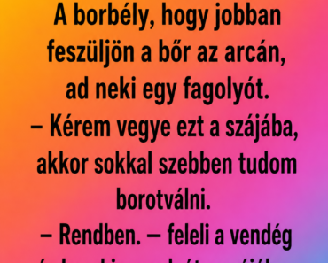 Egy férfi borotválást kér
