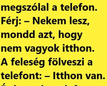 VICC: Férj és feleség alszik éjjel, egyszercsak megszólal a telefon