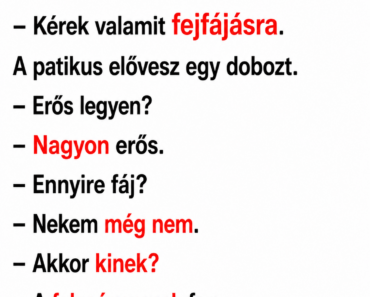 Gazsi reggel bemegy a gyógyszertárba, teljesen kialvatlanul. Gazsi reggel bemegy a gyógyszertárba, teljesen kialvatlanul.