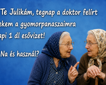 Két idős asszony beszélget:
