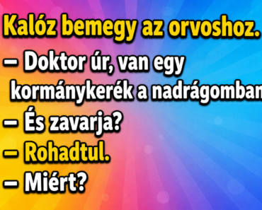 Vicc: Kalóz bemegy az orvoshoz.