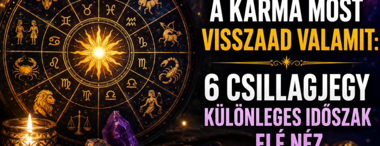 A karma most visszaad valamit: 6 csillagjegy különleges időszak elé néz