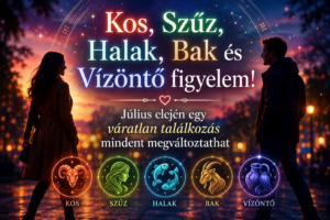 ❤️ Kos, Szűz, Halak, Bak és Vízöntő figyelem! Július elején egy váratlan találkozás mindent megváltoztathat