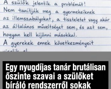 Egy nyugdíjas tanár őszinte üzenete minden szülőhöz – milliók osztják, mert fájdalmasan igaz
