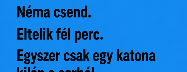 A laktanyában az őrmester sorakozót tart.