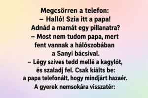 Megcsörren a telefon: