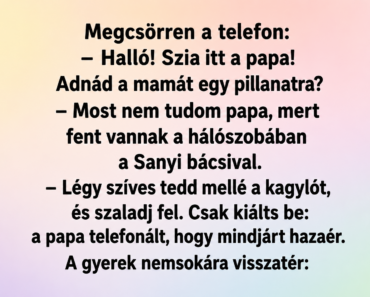 Megcsörren a telefon: