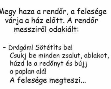 VICC: megy haza a rendőr, már előre kiabál