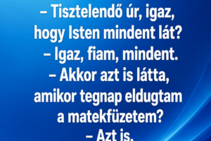 VICC:  Pistike megkérdezi a papot:
