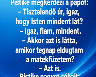VICC:  Pistike megkérdezi a papot: