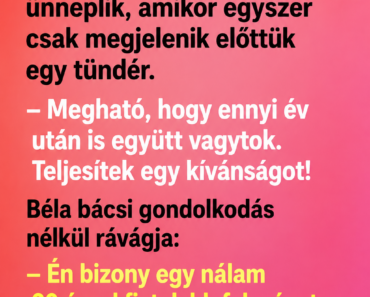 A 70 éves Béla bácsi és a felesége az aranylakodalmukat ünneplik