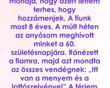 A férjem végre megvédett minket, amikor az anyja megszégyenített, és amit mondott, attól elcsendesült a szoba