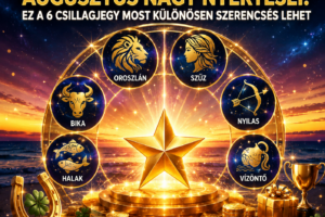 ⭐ Augusztus nagy nyertesei: ez a 6 csillagjegy most különösen szerencsés lehet