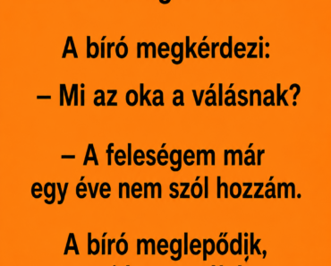 Béla bemegy a bíróságra válni.