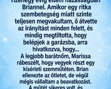 A férjem évekig azt hitte, hogy a gyenge látásom biztonságban tartja a titkát – aztán hazajöttem a lézeres Szemműtétről, benéztem a garázsba, és azt kiabáltam :’ ez nem lehet igaz!’