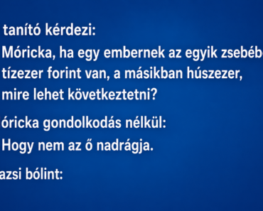 A tanító kérdezi: