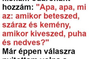 VICC: A feleségnek kétségei támadtak, hogy a férje mit fog válaszolni a kisfiuk találós kérdésére