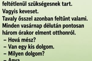 A fiam nyolc hónapon át minden vasárnap eltűnt két órára. Amikor végre követtem, egészen mást találtam, mint amire számítottam.