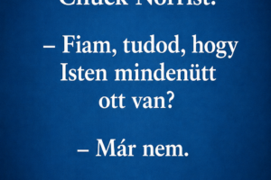 A pap megkérdezi Chuck Norrist: