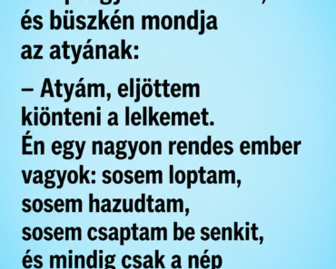 A politikus elmegy a templomba gyónni.