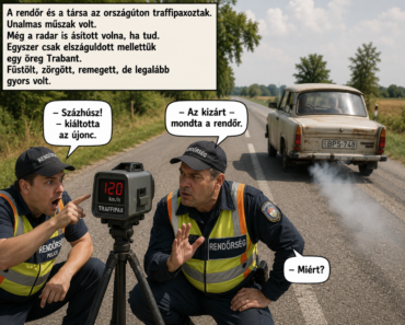 A radar százhúszat mutatott… aztán jött a Trabant brutális titka 😄