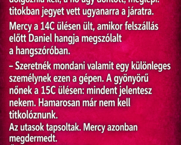 Évfordulónkon, pilóta férjem repülésével repültem, hogy meglepjem – aztán a bejelentése miatt..azonnal lefagytam..