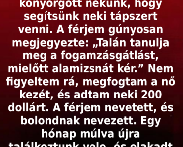 Egy apró kedvesség, ami hosszú időre nyomot hagyott