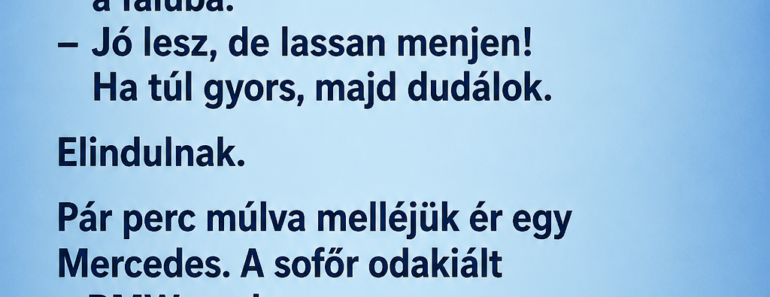 Egy gazda pöfög a traktorával az országúton, amikor a gép egyszer csak megáll.