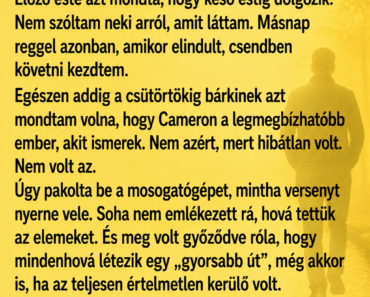A férjem a töltőn felejtette az Apple Watch-ját, és egy üzenet világította meg a képernyőt, mondván: „tegnap este tökéletes volt”