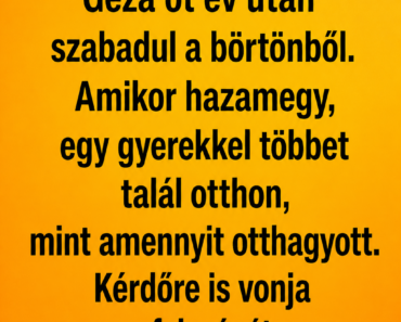 VICC: Géza öt év után szabadul a börtönből