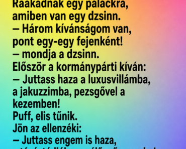 Három politikus hajótörést szenved egy lakatlan szigetre: egy kormánypárti, egy ellenzéki és egy polgármester.