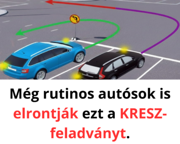 Még a tapasztalt autóvezetők nagy része is elrontja ezt a KRESZ-feladványt: Te megtalálod a helyes választ?