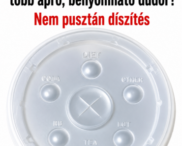 🥤 Miért van a gyorséttermi pohárfedőkön több apró, benyomható dudor? Nem pusztán díszítés