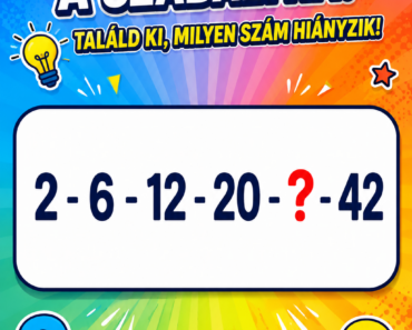 🧠 Rájössz, mi a szabály? Milyen szám hiányzik?