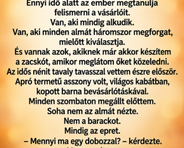 A néni minden szombaton megkérdezte, mennyibe kerül az eper, de soha nem vett – egy reggel félretettem neki egy dobozzal