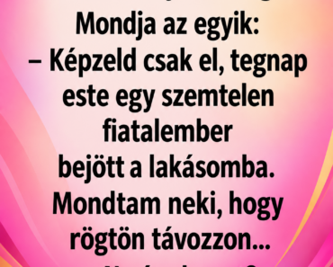 VICC: A háziasszony esete a szemtelen fiatalemberrel