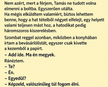A férjem 23 év után először egyedül ment bevásárolni – amikor hazaért, egy idegen nő állt mellette