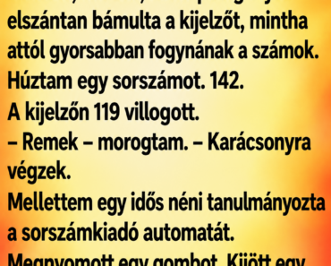 A postán egy néni rossz sorszámot húzott – a végére az egész váró nevetett