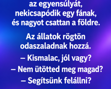 Az agresszív kismalac teker az erdei ösvényen.