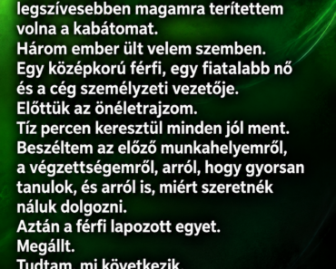Az állásinterjún megkérdezték, miért van tíz év kihagyás az önéletrajzomban – amikor elmondtam, csend lett a szobában