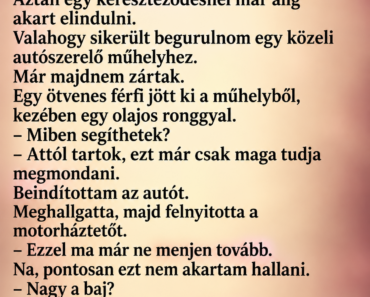 Az autószerelő azt mondta, egy forintot sem kér a javításért – aztán elővette a kesztyűtartóban talált fényképet