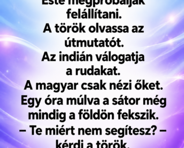 A magyar, a török és az indián vesznek egy sátrat.