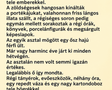 Egy kislány a piacon kiválasztotta a legkopottabb bögrét – az árus megkérdezte, miért pont azt, és a válasz után elhallgatott