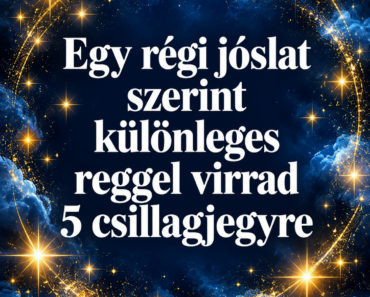 1. 🪬 Egy régi jóslat szerint különleges reggel virrad 5 csillagjegyre