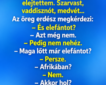 Egy vadász dicsekszik a kocsmában: Egy vadász dicsekszik a kocsmában: